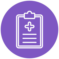 Medical Report vector icon illustration of Pharmacy iconset.