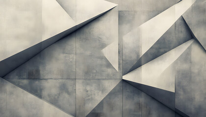 Fototapeta premium Clean, sharp geometric patterns in neutral tones, giving off a sleek, modern vibe