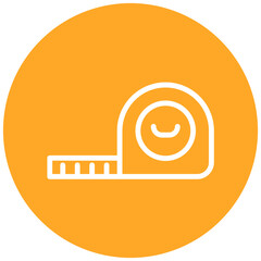 Measuring Tape vector icon illustration of Pilates iconset.