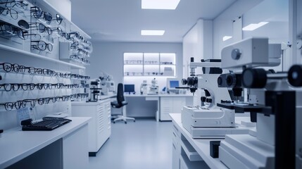 Inside an Advanced Optometry Lab: Precision Lens Crafting Machinery at Work