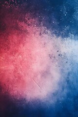 Fototapeta premium Abstract gradient background with blurred red and blue colors, grainy texture, film grain.