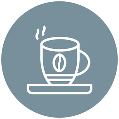 Cappuccino vector icon illustration of Italy iconset.