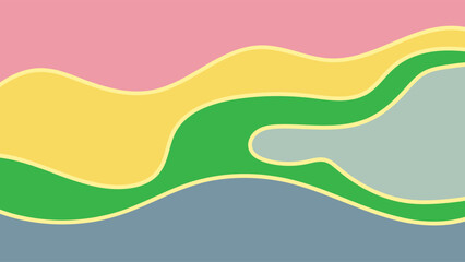 ABSTRACT BACKGROUND COLORFUL WITH HAND DRAWN SHAPES FLAT DESIGN VECTOR TEMPLATE FOR WALLPAPER, COVER DESIGN, HOMEPAGE DESIGN