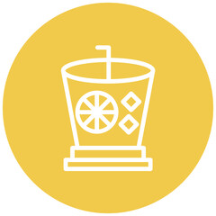 Caipirinha Cocktail vector icon illustration of Festa Junina iconset.