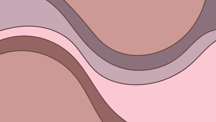 ABSTRACT BACKGROUND PINK PEACH COLOR WITH HAND DRAWN SHAPES FLAT DESIGN VECTOR TEMPLATE FOR WALLPAPER, COVER DESIGN, HOMEPAGE DESIGN
