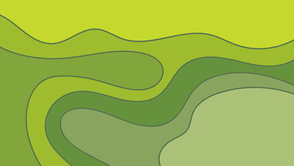 ABSTRACT BACKGROUND GREEN COLOR WITH HAND DRAWN SHAPES FLAT DESIGN VECTOR TEMPLATE FOR WALLPAPER, COVER DESIGN, HOMEPAGE DESIGN