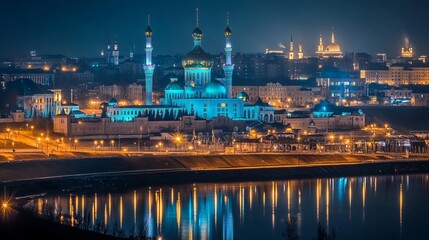 Fototapeta premium Beautiful view of the Kazan Kremlin, Republic of Tatarstan, Russia