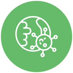 Epidemic Outbreak vector icon illustration of Infectious Diseases iconset.