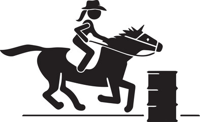 Horse icon symbol vector image Illustration
