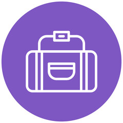 Sport Bag vector icon illustration of Rugby iconset.