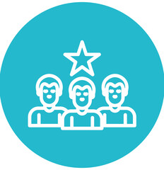 Market Leadership vector icon illustration of Business Analytics iconset.