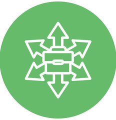 Market Expansion vector icon illustration of Business Analytics iconset.