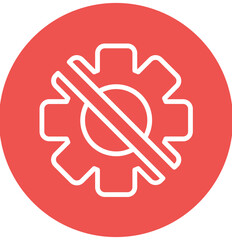 Disruption vector icon illustration of Business Analytics iconset.