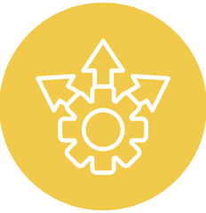 Expansion vector icon illustration of Business Analytics iconset.