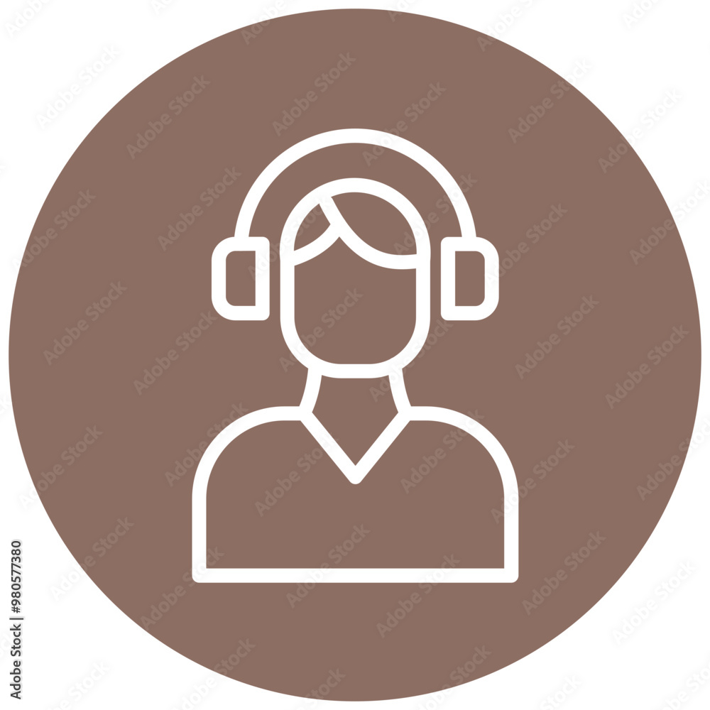 Sticker Supportiveness vector icon illustration of Leadership iconset.