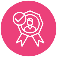 Trustworthiness vector icon illustration of Leadership iconset.