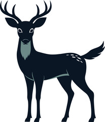 Deer Silhouette Vector Design