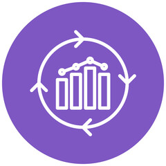 Continuous Improvement vector icon illustration of Quality Assurance iconset.