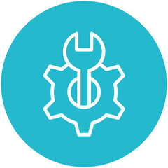 Maintenance vector icon illustration of No Code iconset.