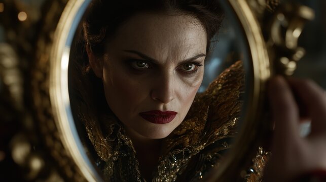 The evil queen's intense reflection &ndash; fantasy concept art for storytelling and design