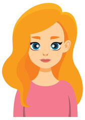 Woman with Long Red Hair