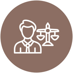 Countersuit vector icon illustration of Law & Legislation iconset.