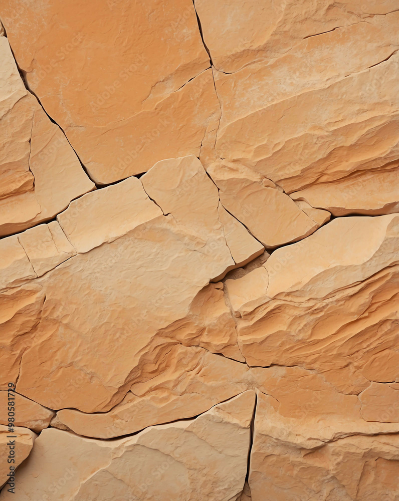 Canvas Prints Rough sandstone texture with beige to orange gradient