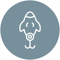 Fishing Lure vector icon illustration of Fishing iconset.