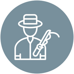 Hobbyist vector icon illustration of Fishing iconset.