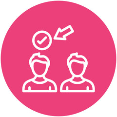 Selection vector icon illustration of Business Training iconset.