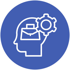 Fototapeta premium Development vector icon illustration of Business Training iconset.