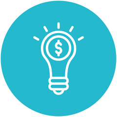 Idea vector icon illustration of Gig Economy iconset.