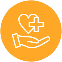 Health Care vector icon illustration of Gig Economy iconset.