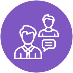 Consultant vector icon illustration of Gig Economy iconset.