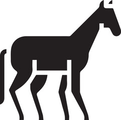 Horse icon symbol vector image Illustration
