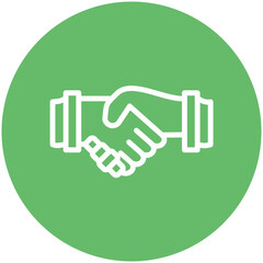 Handshake vector icon illustration of Award Events iconset.