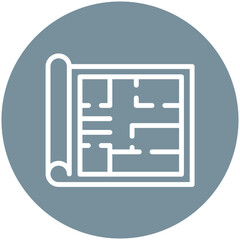 Floor Plan vector icon illustration of Award Events iconset.