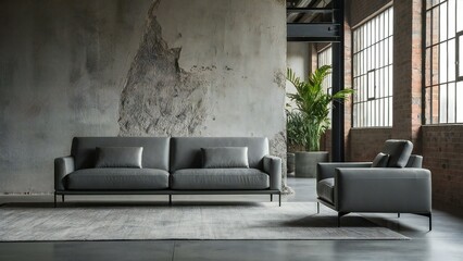 modern living room with sofa