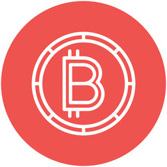Bitcoin vector icon illustration of Cryptocurrency iconset.