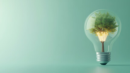 Future innovation symbolizing green technology
