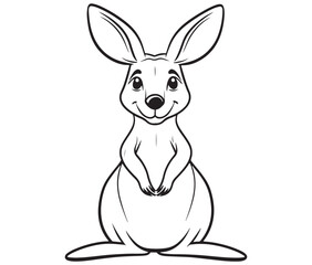  Cartoon kangaroo illustration vector