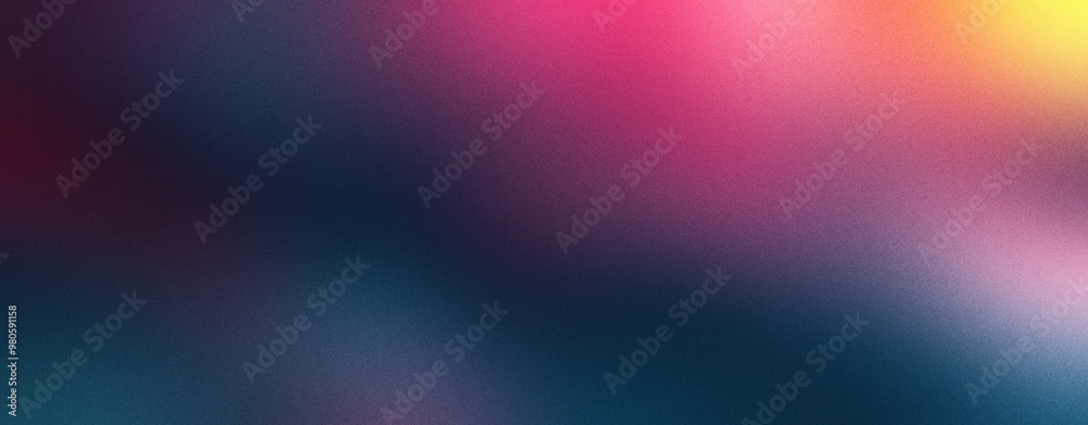 Sticker Magenta Color Gradient Background with a Grainy Texture