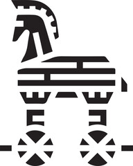 Horse icon symbol vector image Illustration
