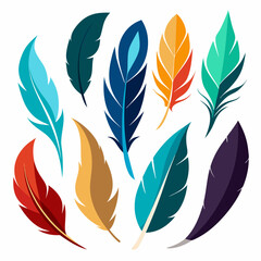 seamless background with feathers