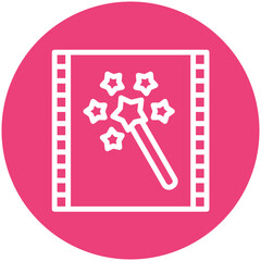 Fantasy vector icon illustration of Filmmaking iconset.
