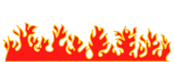 Hand drawn of Fire flame icon symbol. isolated on white background. vector icon illustration