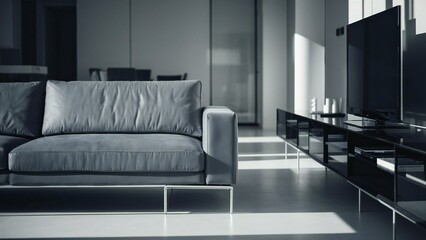 modern living room with sofa