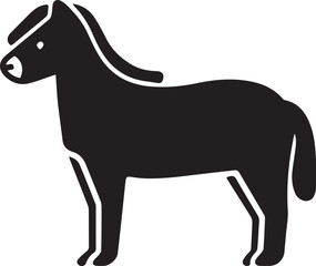 Horse icon symbol vector image Illustration

