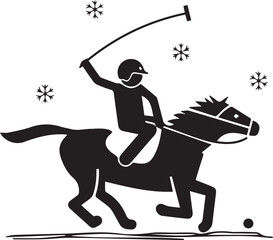 Horse icon symbol vector image Illustration
