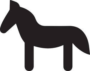 Horse icon symbol vector image Illustration
